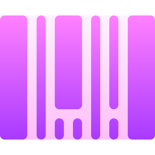 código de barras Basic Gradient Gradient icono