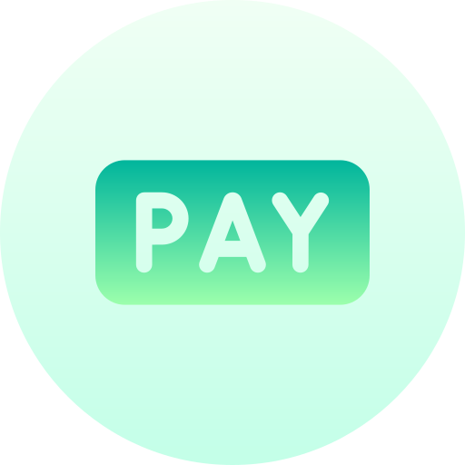 클릭당 지불 Basic Gradient Circular icon
