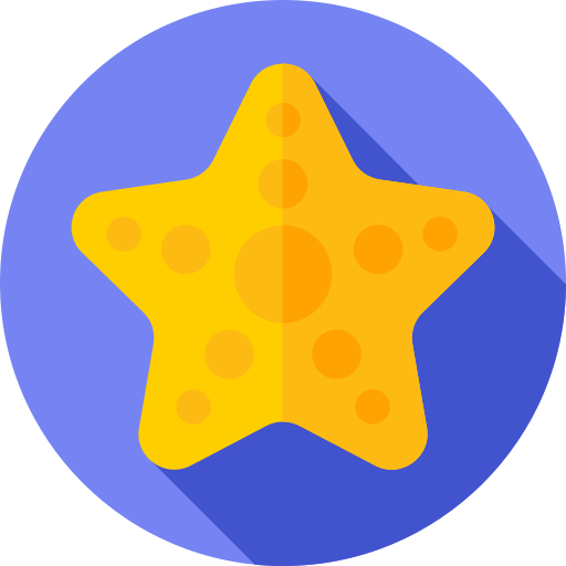 estrelas do mar Flat Circular Flat Ícone