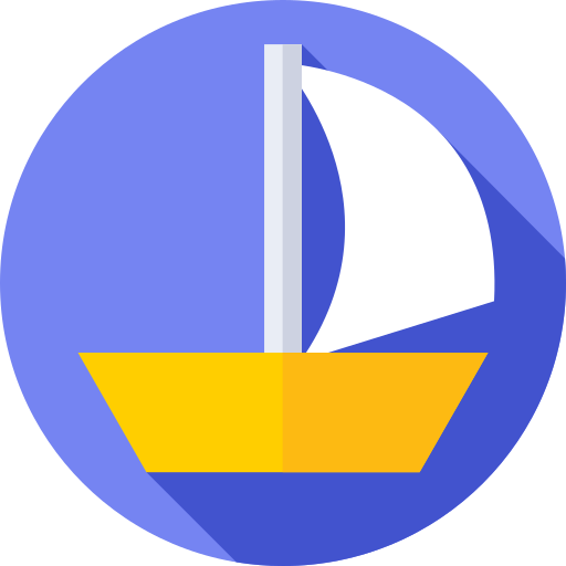 barca Flat Circular Flat icona