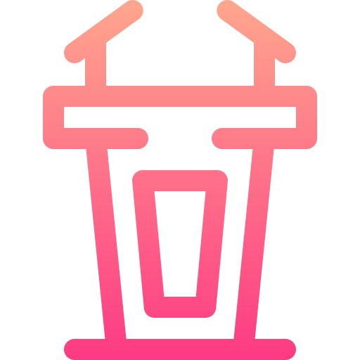 podium Basic Gradient Lineal color ikona