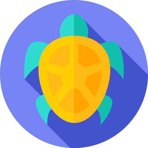 tortuga Flat Circular Flat icono