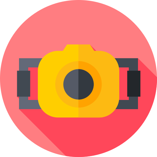 camera Flat Circular Flat icoon