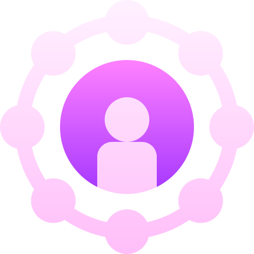 ネットワーキング Basic Gradient Gradient icon