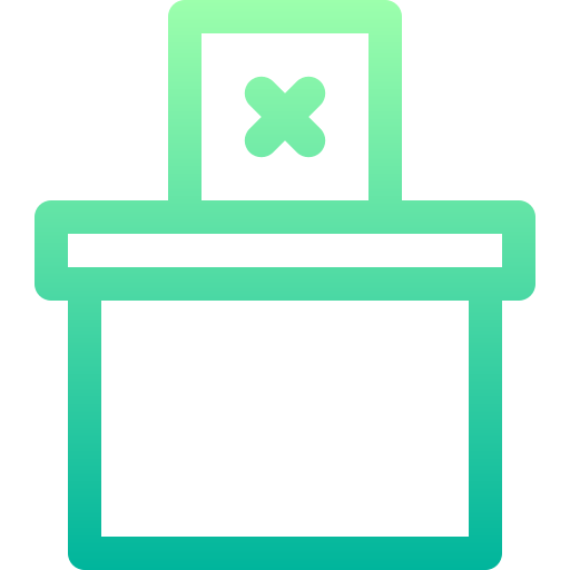 選挙 Basic Gradient Lineal color icon
