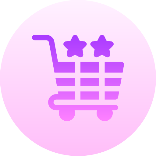 carrito de compras Basic Gradient Circular icono