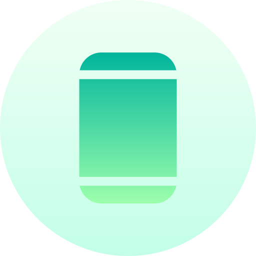 Smartphone Basic Gradient Circular icon