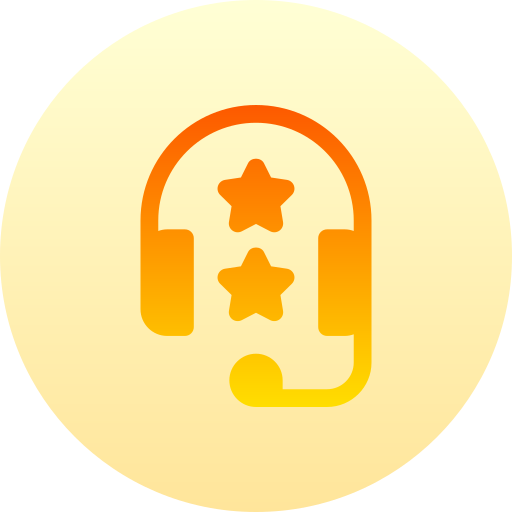 고객 서비스 Basic Gradient Circular icon