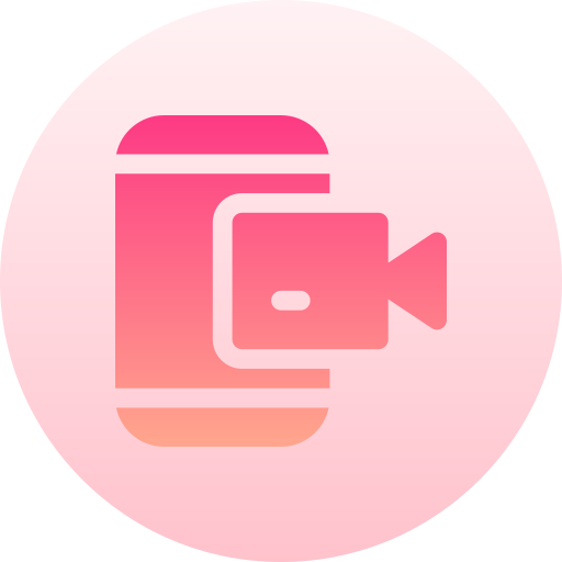 video Basic Gradient Circular icon
