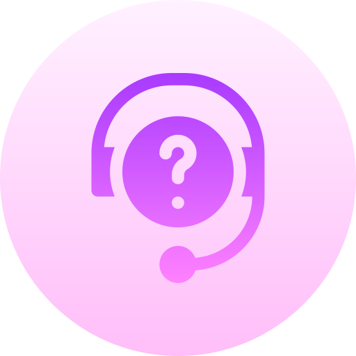 Support Basic Gradient Circular icon