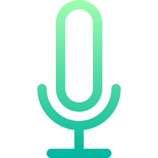 Voice Basic Gradient Lineal color icon