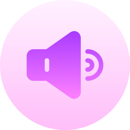 Sound Basic Gradient Circular icon