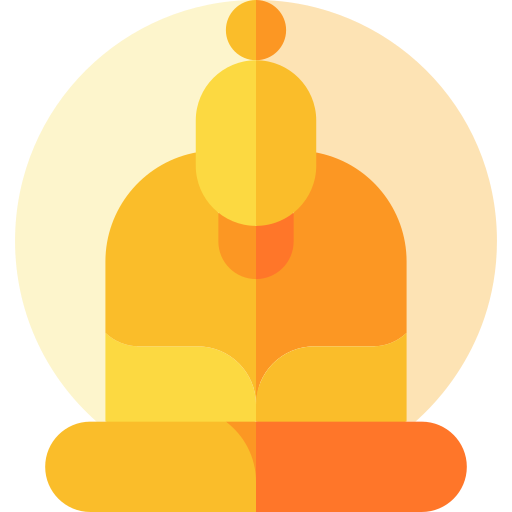boeddha Basic Straight Flat icoon