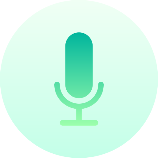 Voice Basic Gradient Circular icon