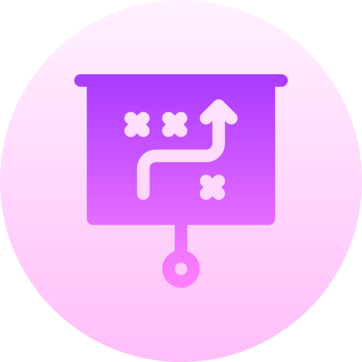 strategie Basic Gradient Circular icoon