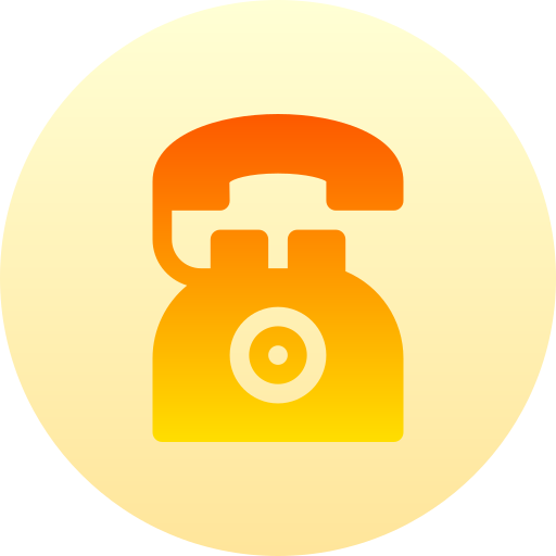 telefoon Basic Gradient Circular icoon
