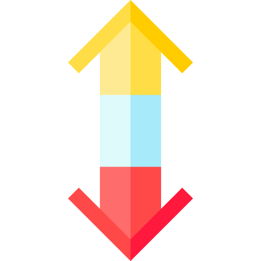 Two ways Basic Straight Flat icon