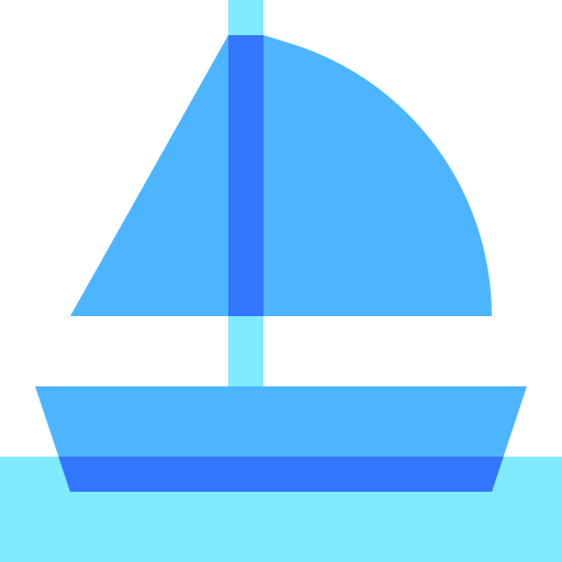 barco a vela Basic Sheer Flat Ícone