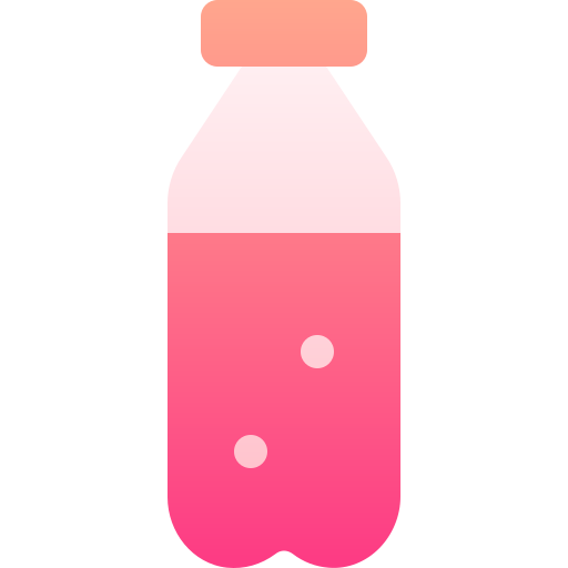plastikowa butelka Basic Gradient Gradient ikona
