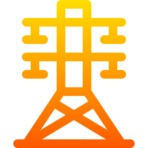 wieża Basic Gradient Lineal color ikona