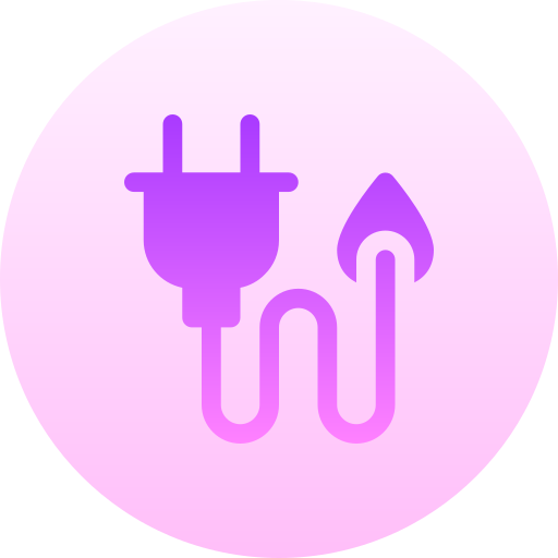 plug Basic Gradient Circular icoon