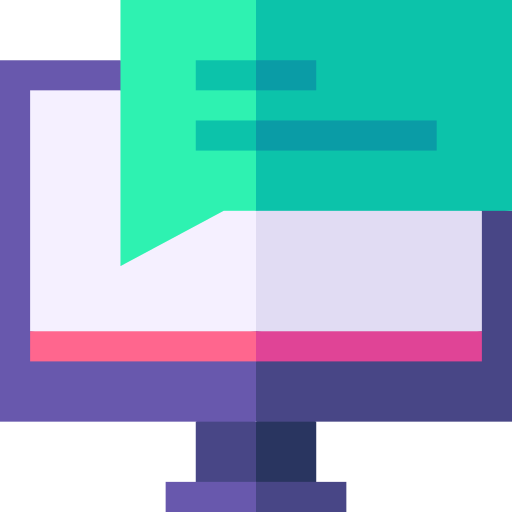 chat Basic Straight Flat icono