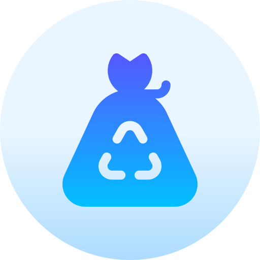 spazzatura Basic Gradient Circular icona