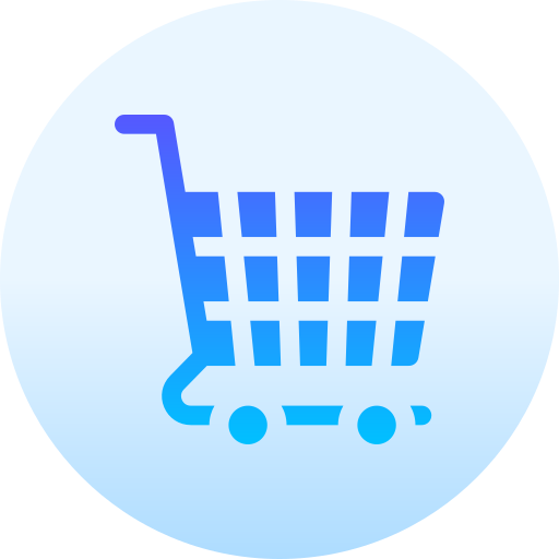 Shopping cart Basic Gradient Circular icon