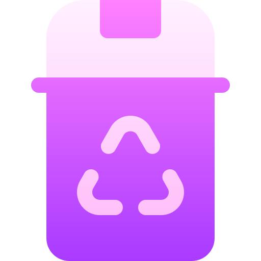 papelera de reciclaje Basic Gradient Gradient icono
