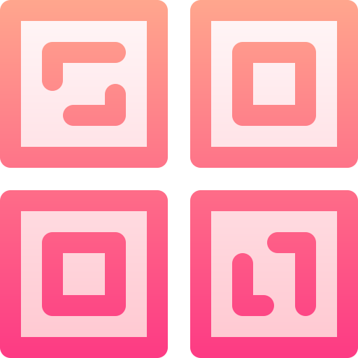 Qr code Basic Gradient Gradient icon
