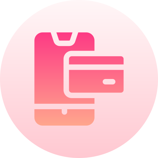 pagamento online Basic Gradient Circular icona