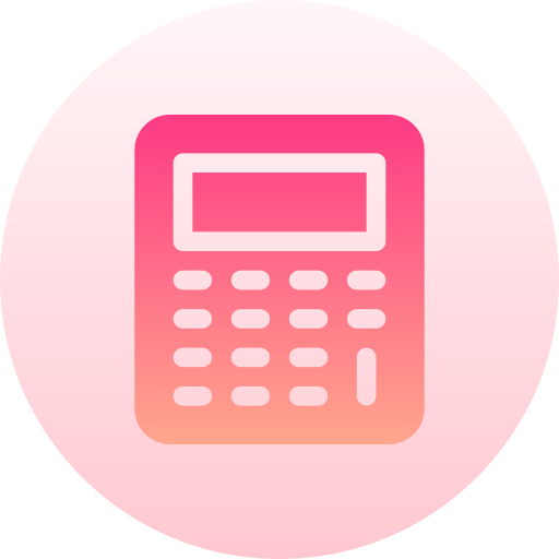 calculadora Basic Gradient Circular icono