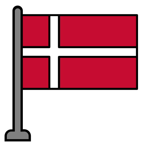 Дания Generic Outline Color иконка