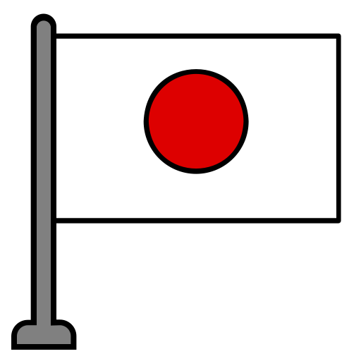 japan Generic Outline Color icoon