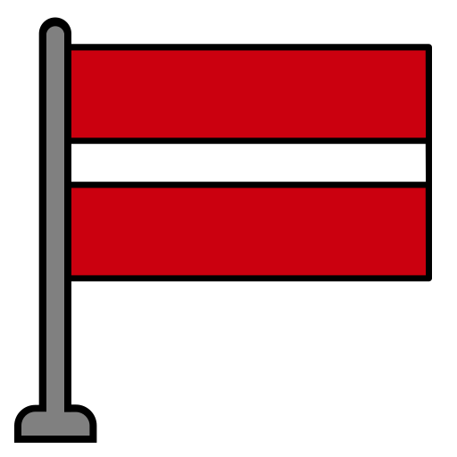 ラトビア Generic Outline Color icon