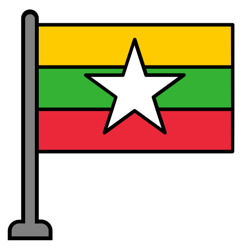 미얀마 Generic Outline Color icon