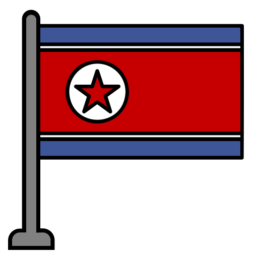korea północna Generic Outline Color ikona