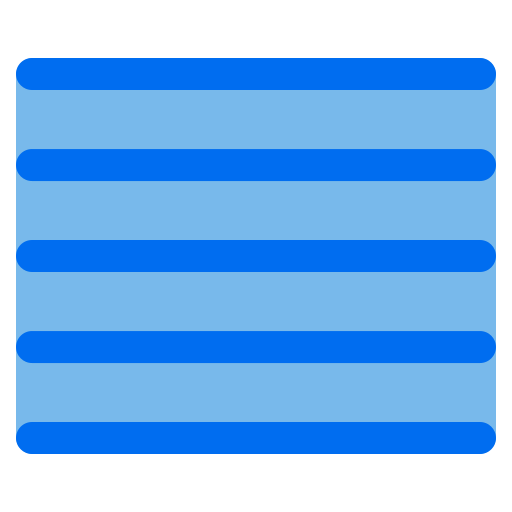Hamburger Generic Blue icon