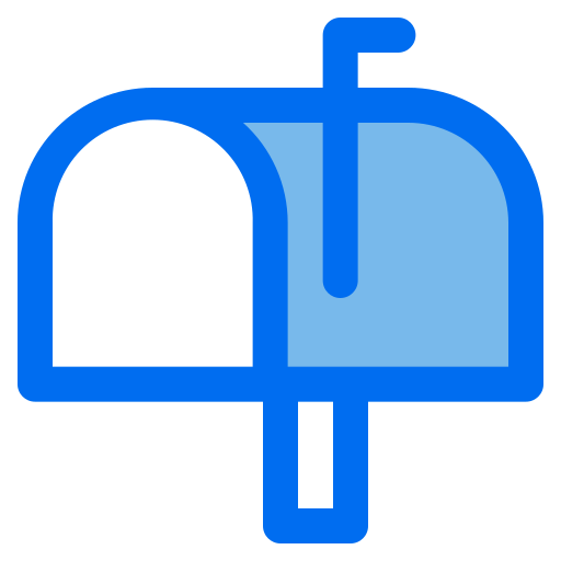 Mail box Generic Blue icon