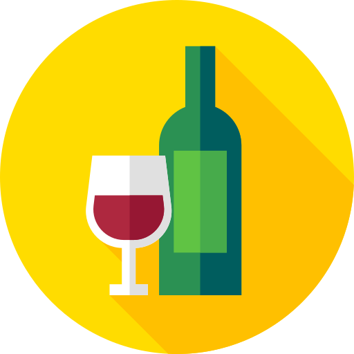 wino Flat Circular Flat ikona