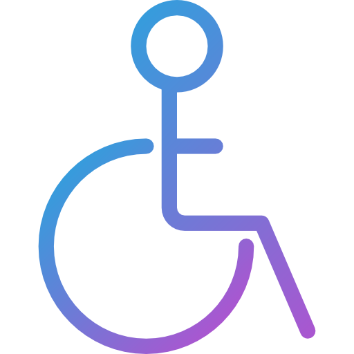 wózek inwalidzki Dreamstale Gradient ikona
