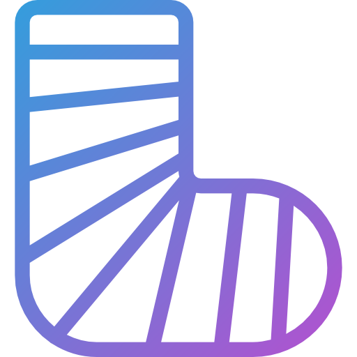 złamana noga Dreamstale Gradient ikona