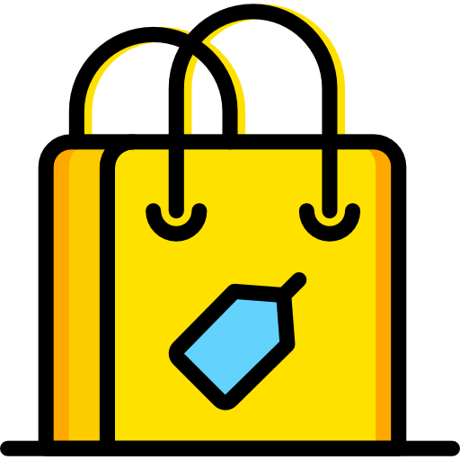 bolsa de la compra Basic Miscellany Yellow icono