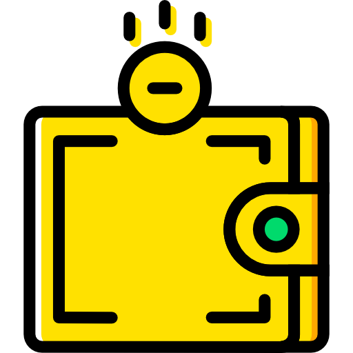 財布 Basic Miscellany Yellow icon