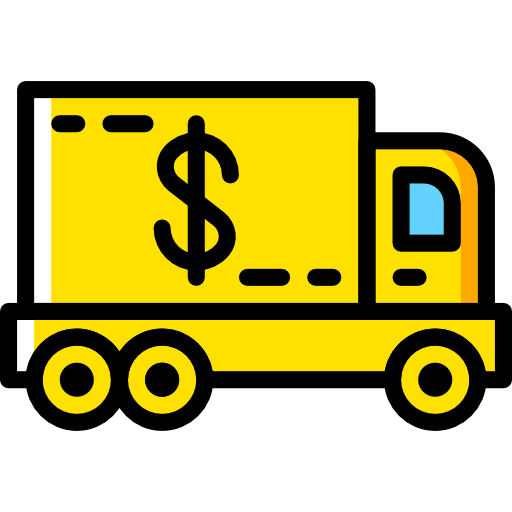 Delivery truck Basic Miscellany Yellow icon