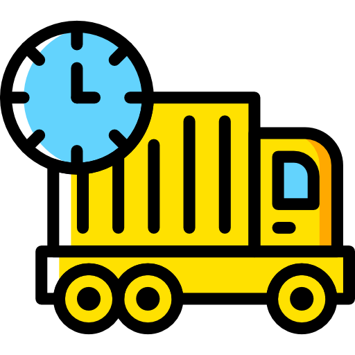 Delivery truck Basic Miscellany Yellow icon