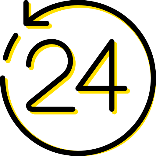 24時間 Basic Miscellany Yellow icon