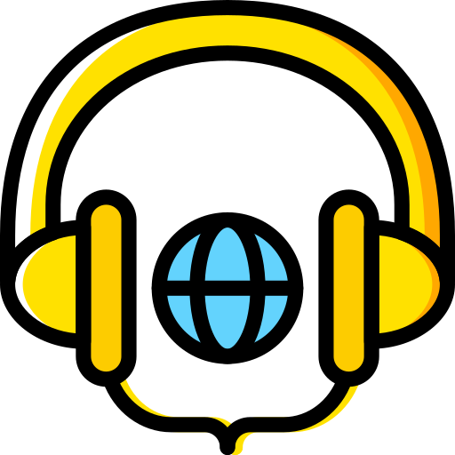 Headphones Basic Miscellany Yellow icon
