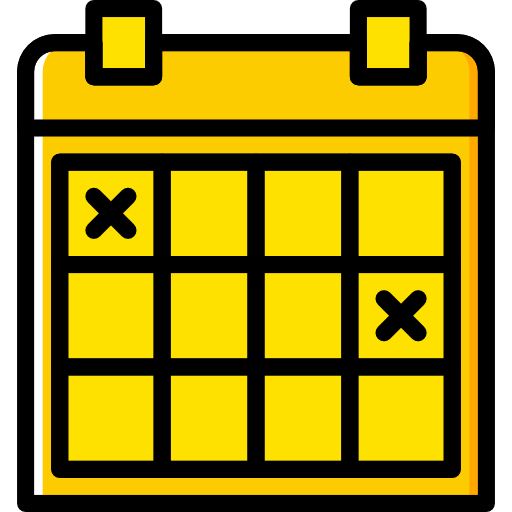 calendario Basic Miscellany Yellow icono
