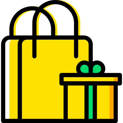 bolsa de la compra Basic Miscellany Yellow icono